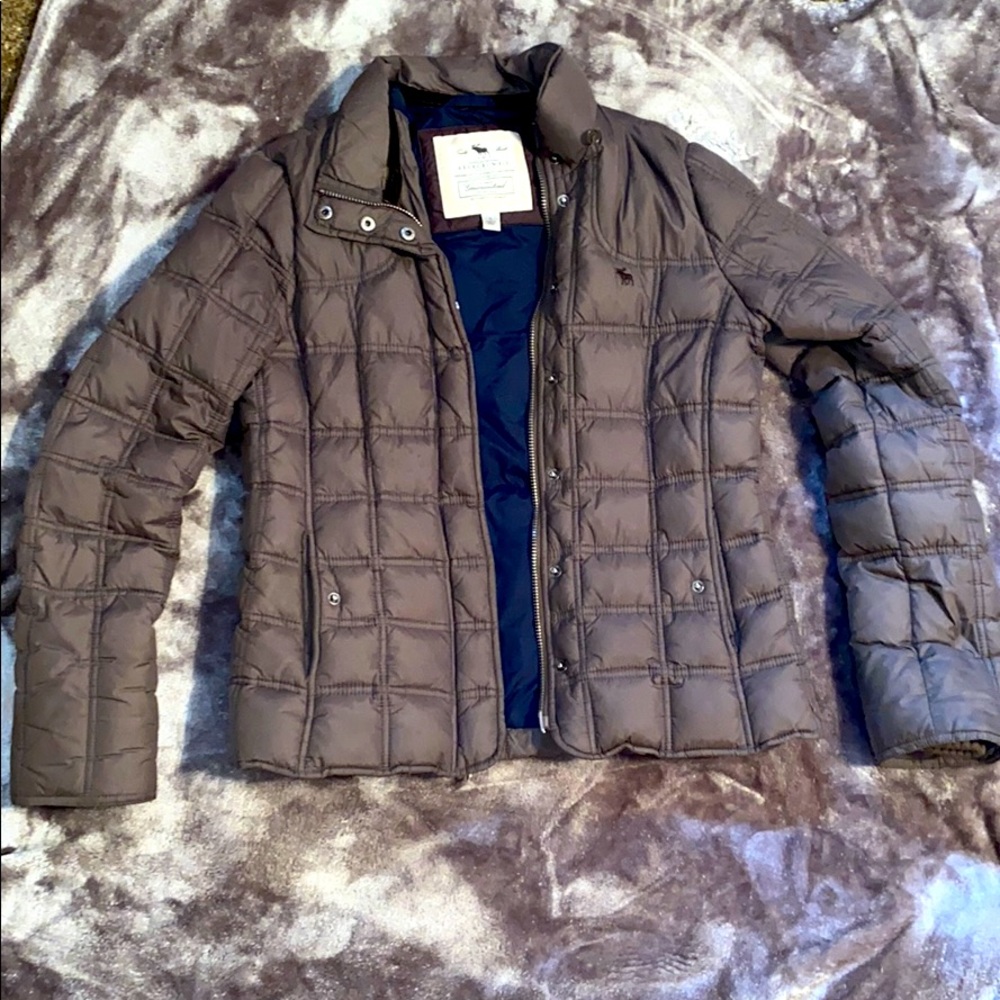 Olive green Abercrombie and Fitch winter coat